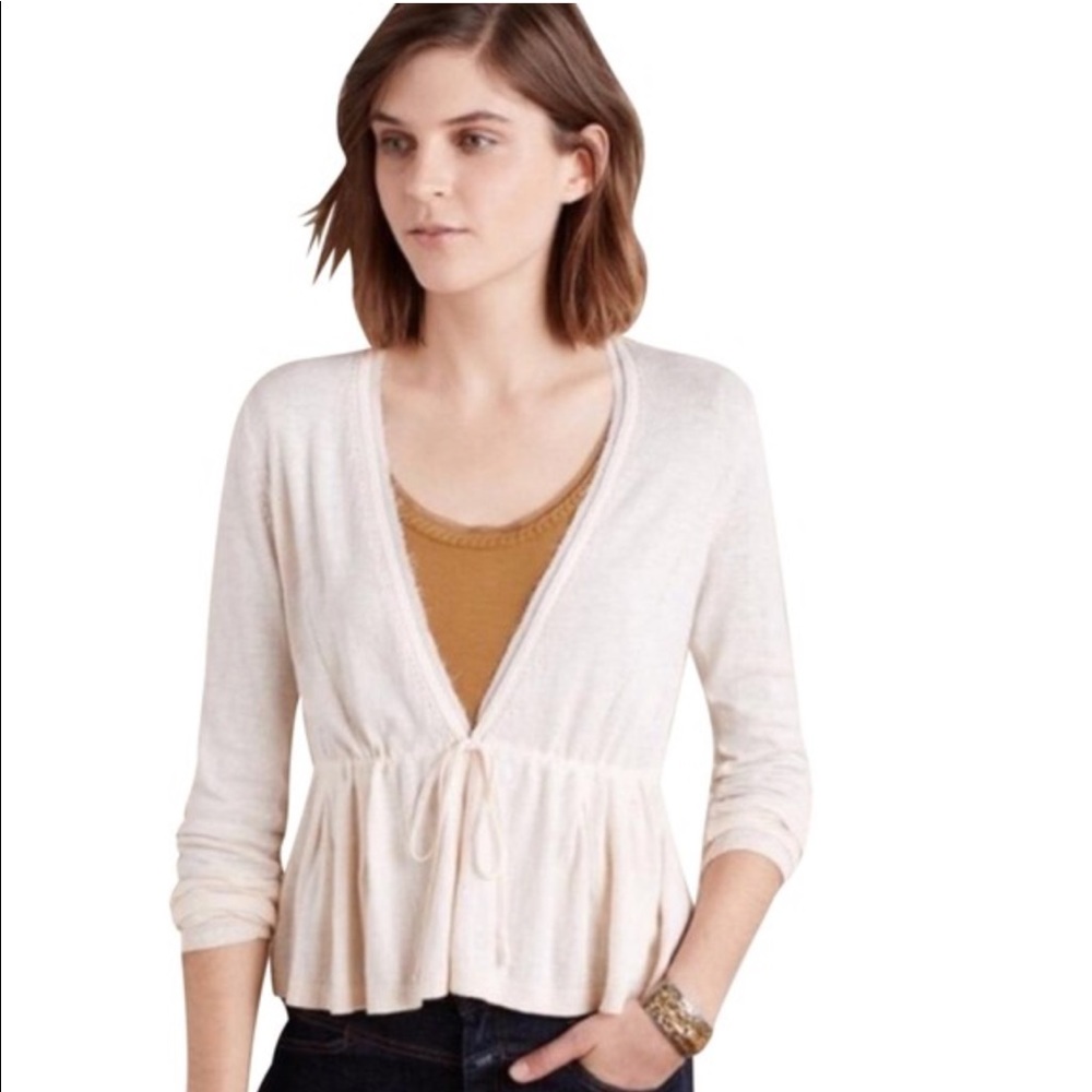 Anthropologie Peplum Cardigan